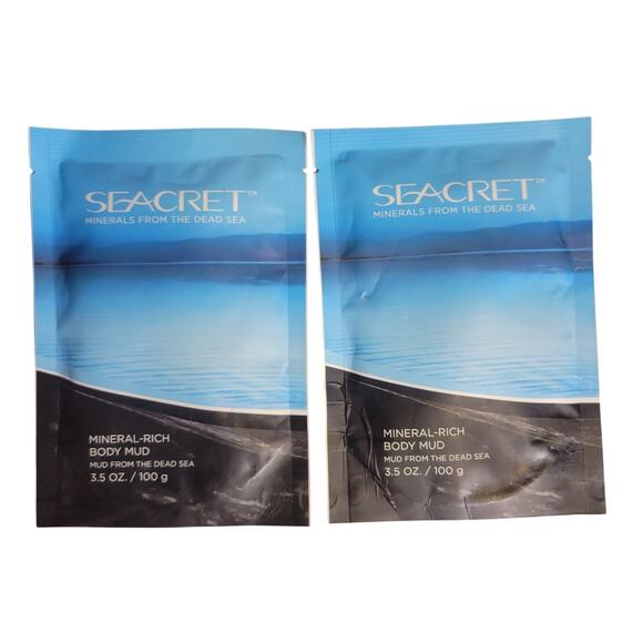Seacret Mineral-Rich Body Mud-Mud from the Dead Sea 3.5oz pouches Pack of 2 NEW - Picture 1 of 2